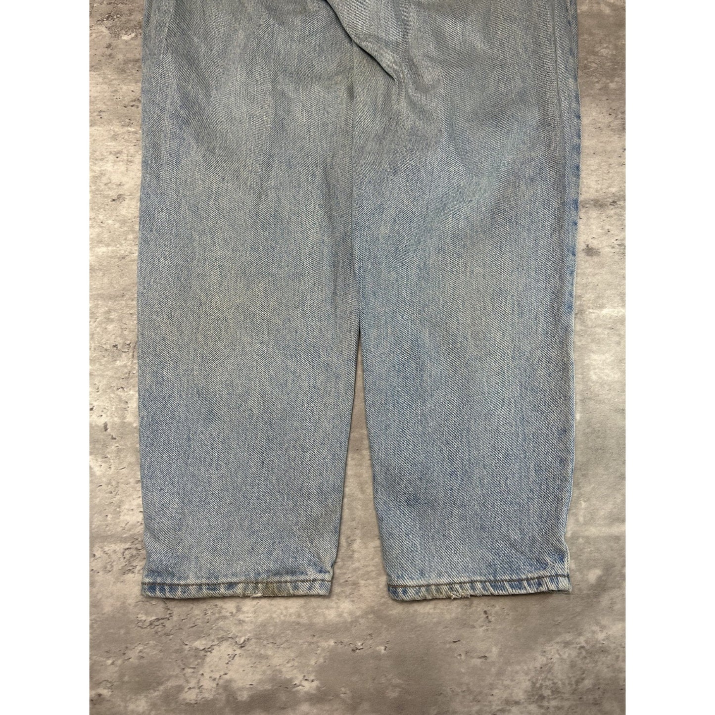 Vintage Womens 90s Levis Red Tab 550 Light Wash Denim Pants Size 34 Blue