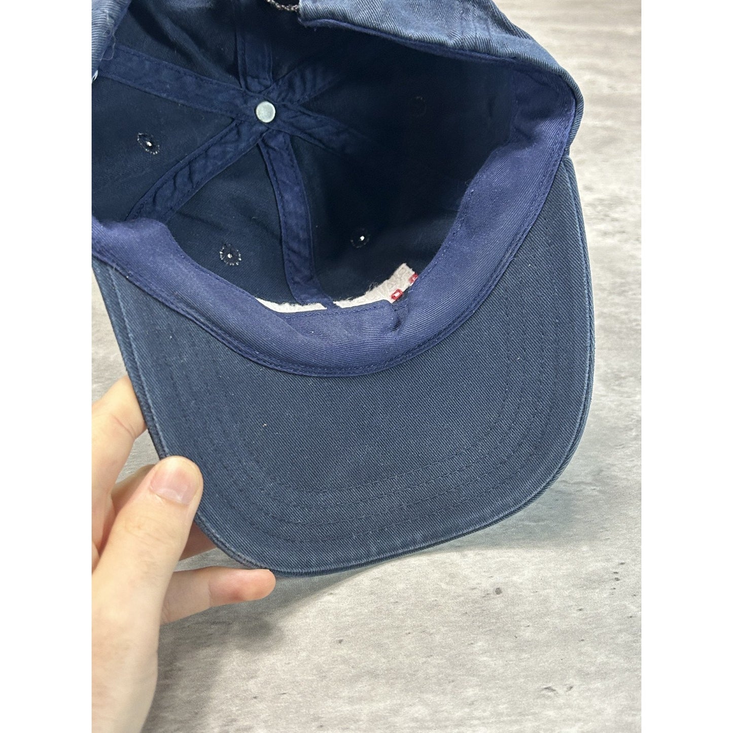 Vintage 90s Polo Ralph lauren Embroidered Spellout Strapback Hat OSFA