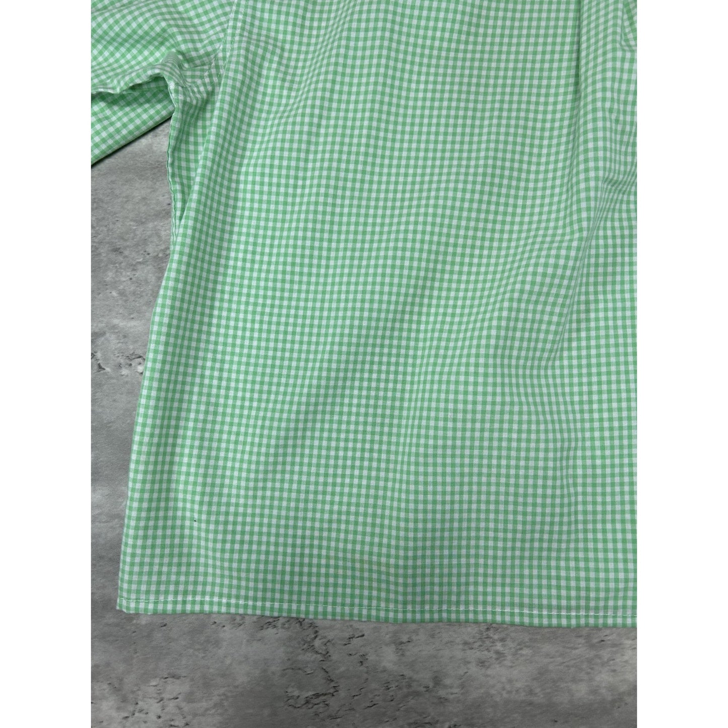 Vintage Chaps Ralph Lauren Reworked Cropped Long Sleeve Button Up Shirt Sz Large