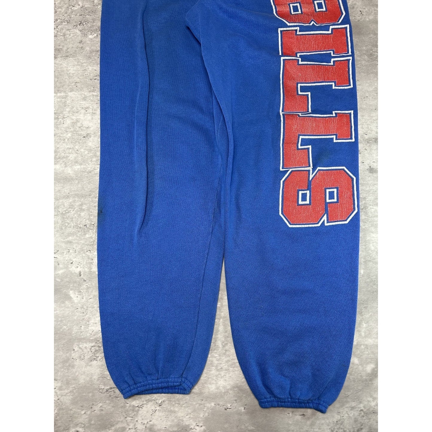 Vintage 90s Buffalo Bills NFL Graphic Spellout Football Sweat Pants Size Medium