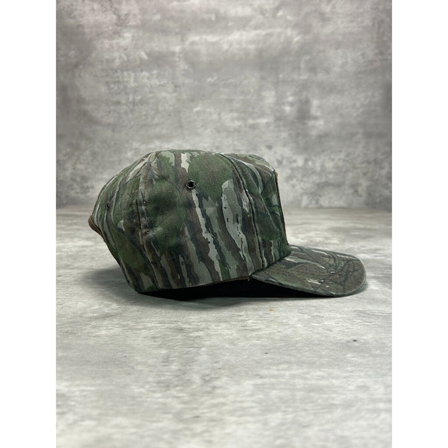Vintage 80s/90s Drummond American Embroidered Camo Snapback Hat OSFA