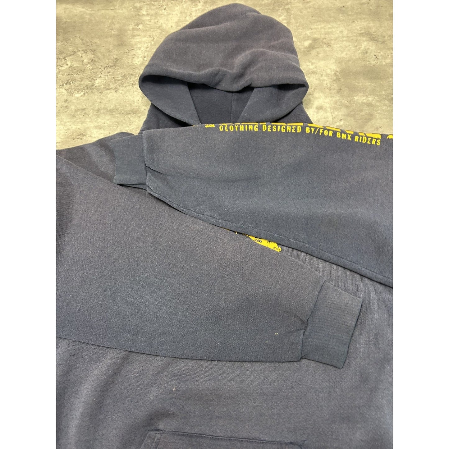 Vintage Little Devil Skateboards Graphic Logo Pullover Hooded Sweatshirt Size XL