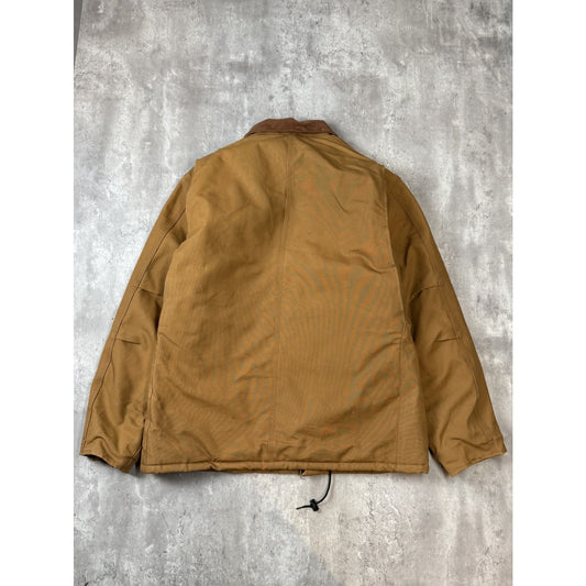 Vintage Carhartt Insulated Canvas Workwear Full Zip Arctic Jacket Size XLT