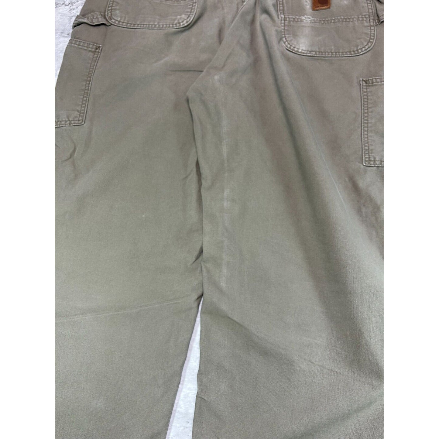 Carhartt Loose Fit Canvas Workwear Carpenter Pants Size 39 Brown