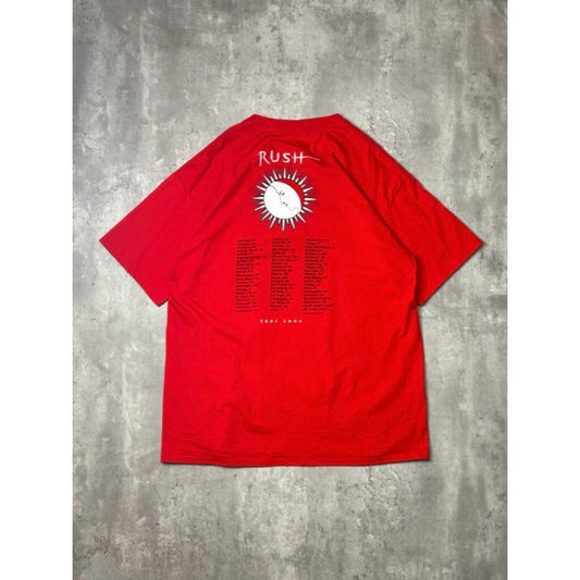 Vintage 2002 Rush Vapor Trails Tour Graphic Rock Music T-shirt Size XL