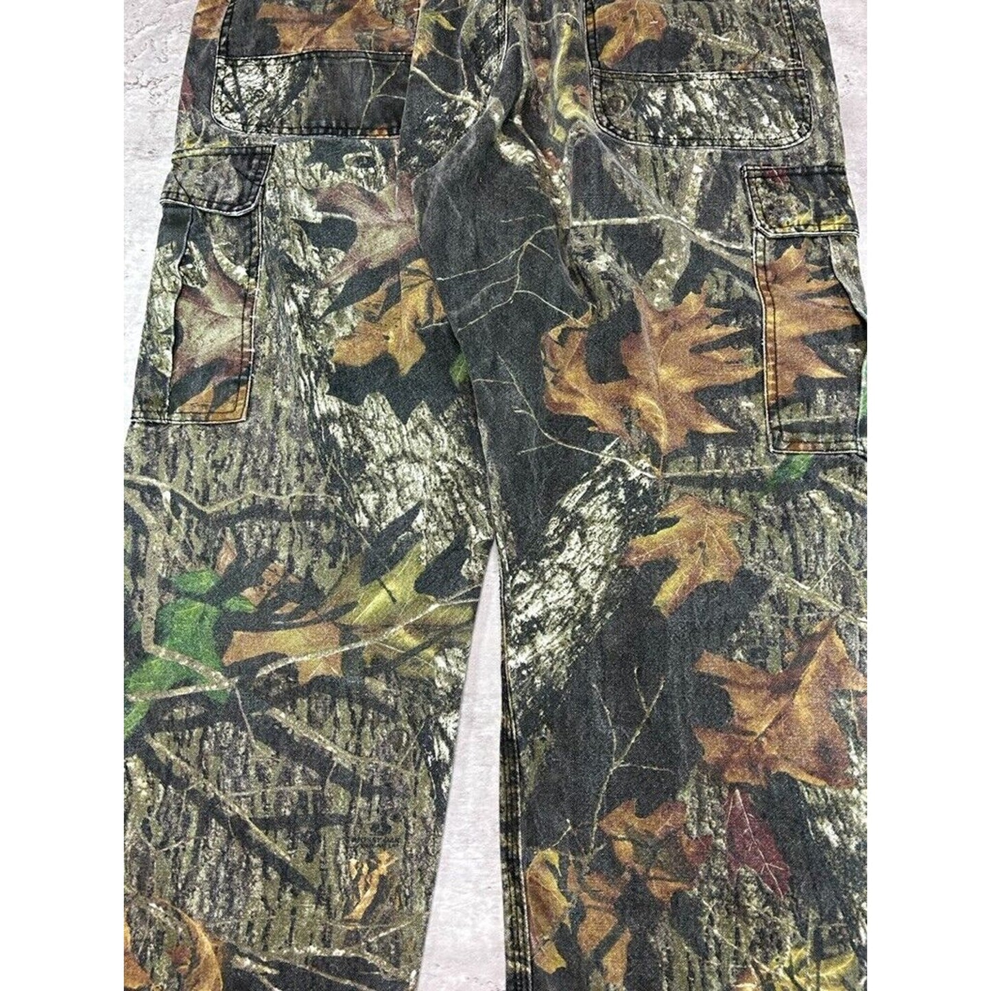 Vintage Wolf Mountain Mossy Oak Break Up Hunting Camo Cargo Pants Size 41