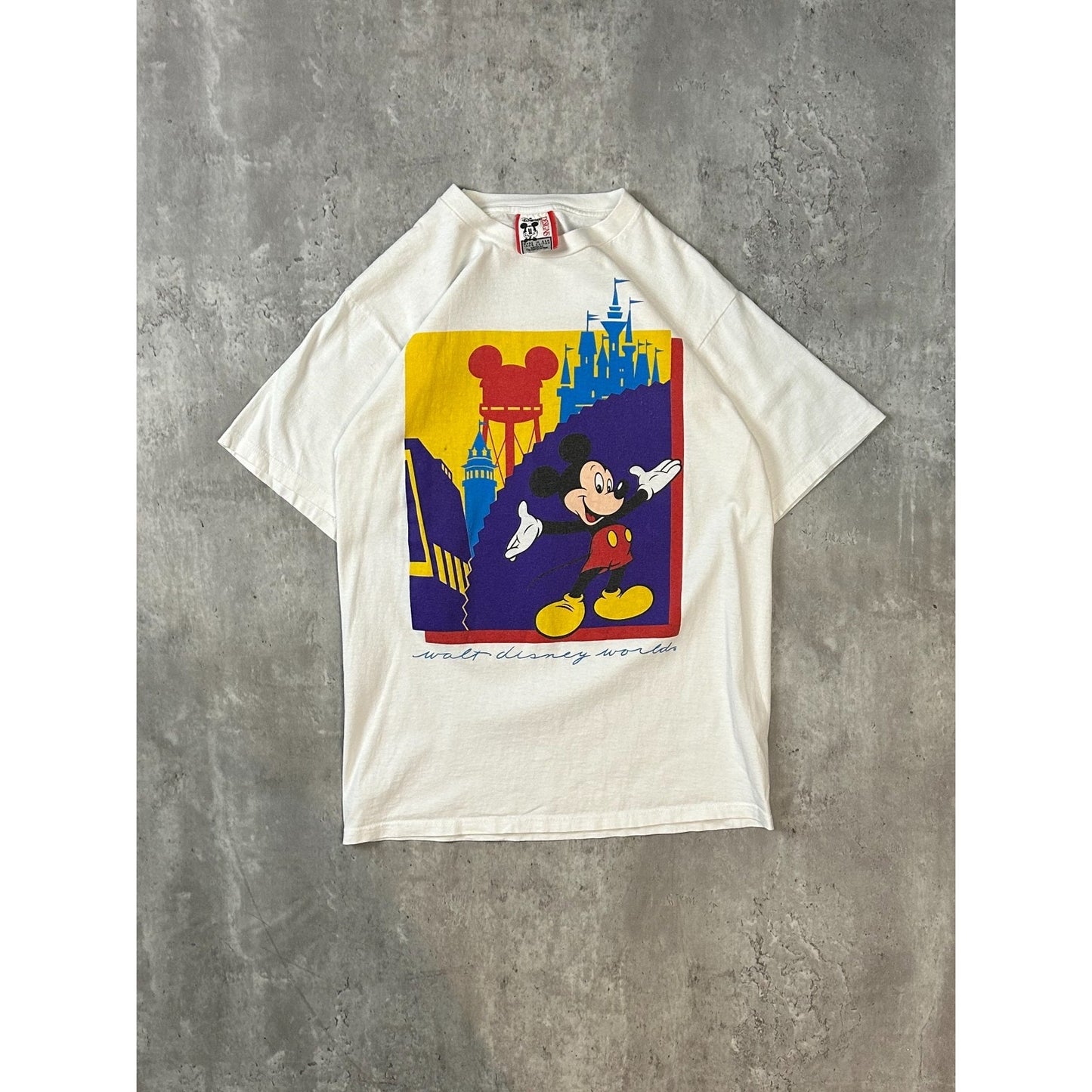 Vintage 80s Disney Mickey Mouse Cartoon Character Graphic T-Shirt Size Medium
