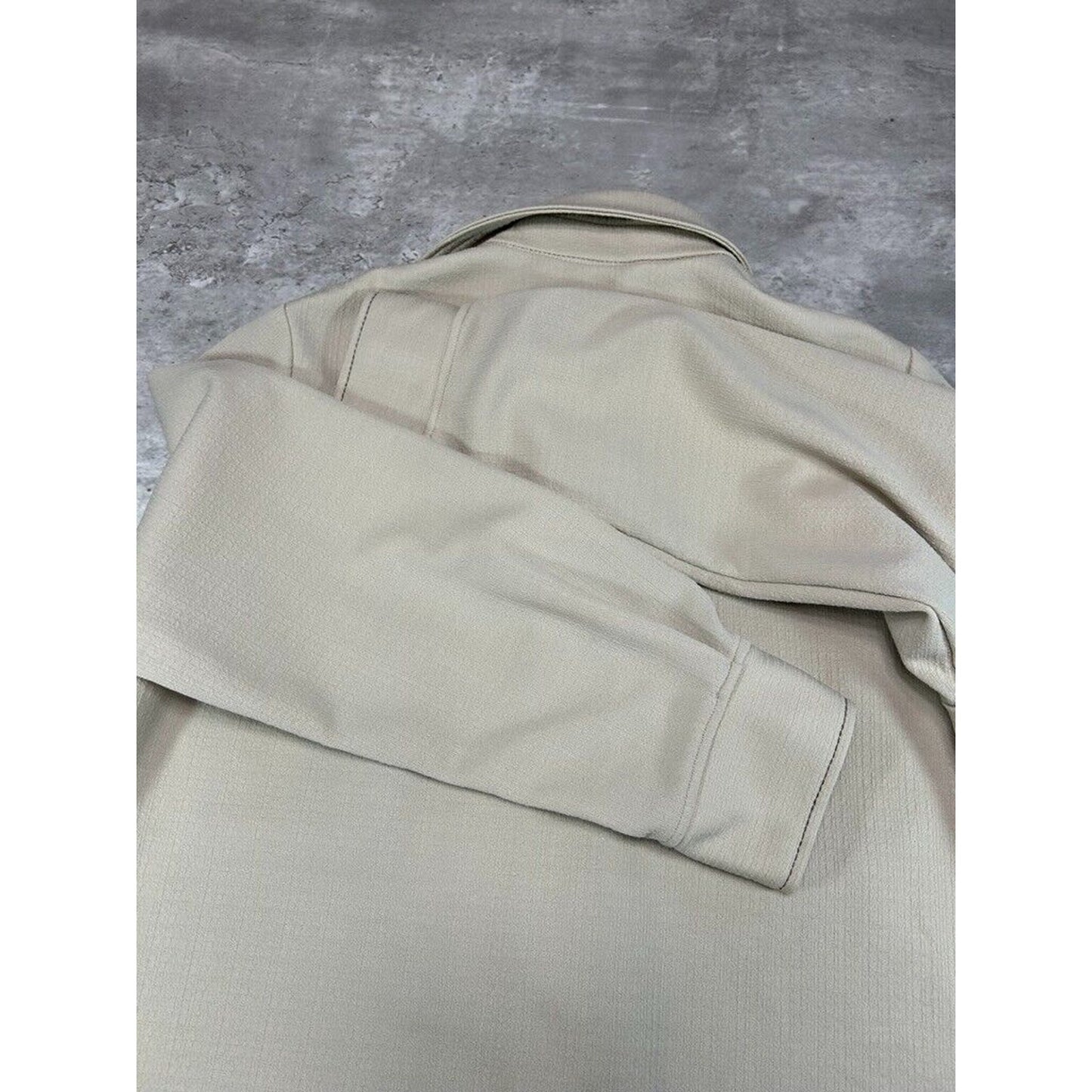 Vintage 1970s Cal Jac Button Up Jacket Contrast Stitch Jacket Size Medium