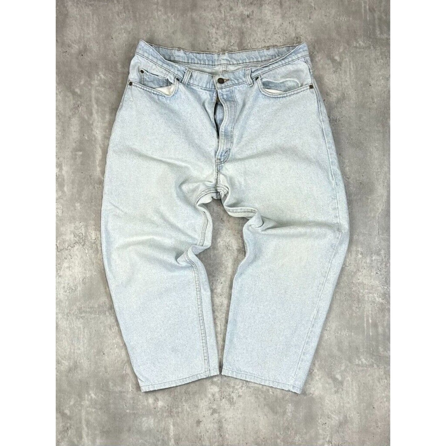 Vintage 90s Levis Red Tab Light Wash Loose Fit Denim Pants Size 38 Blue