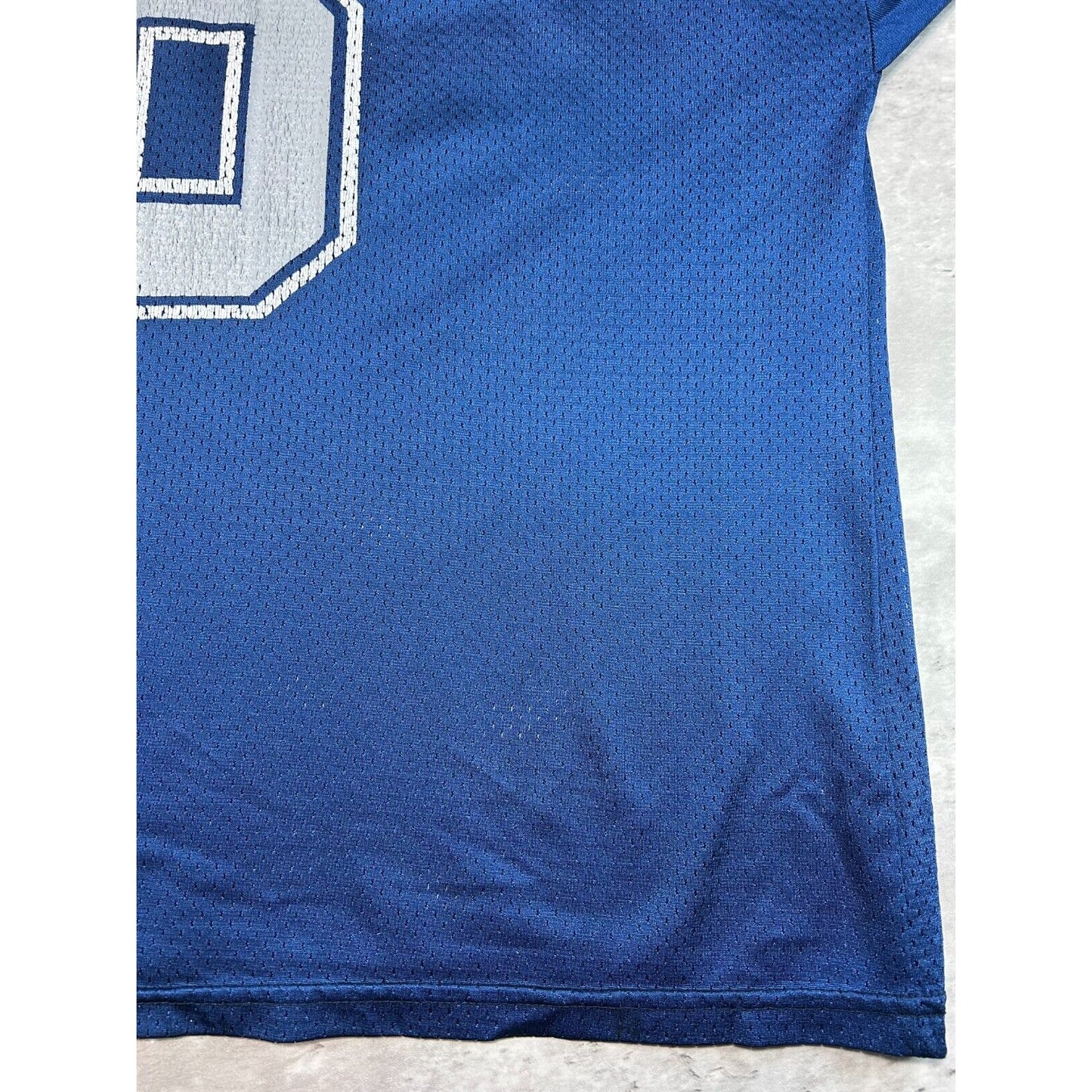 Vintage 90s Troy Aikman Dallas Cowboys NFL Wilson Football Jersey Size XL Blue