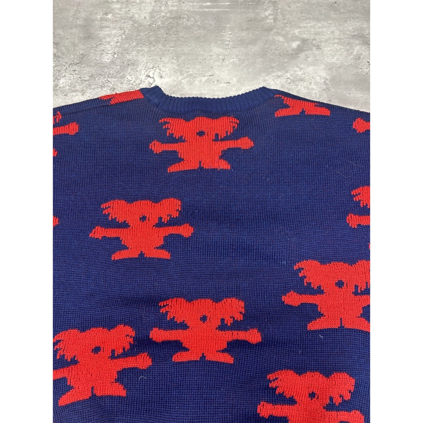 Vintage 90s Everything Australian Koala All Over Print Knit Sweater Size Large