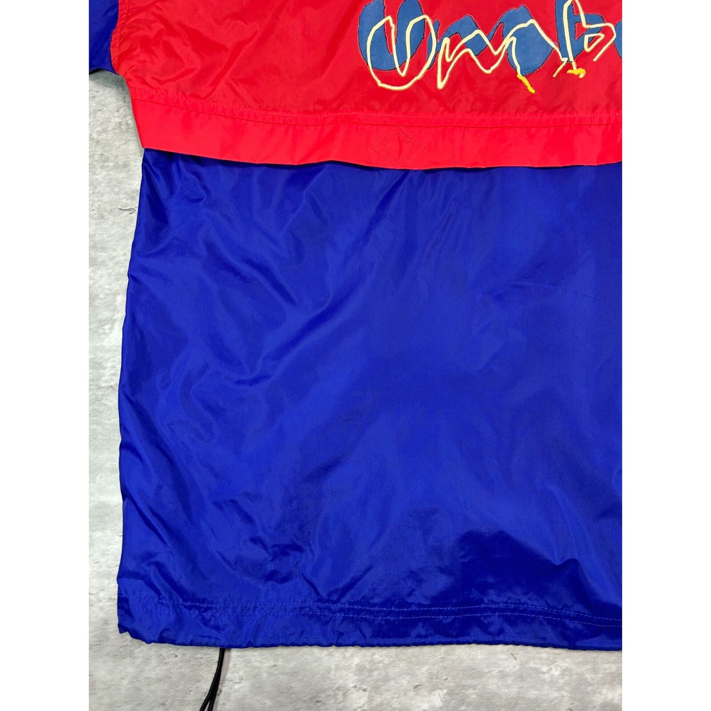 Vintage 80s/90s Umbro Graphic Spellout Nylon Windbreaker Jacket Size Large