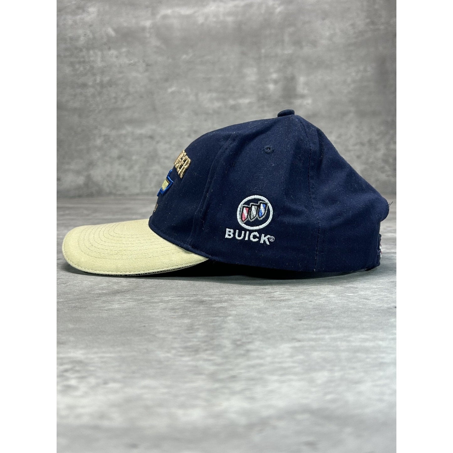 Vintage Chevrolet Dondelinger Embroidered Logo Two Tone Strapback Hat OSFA