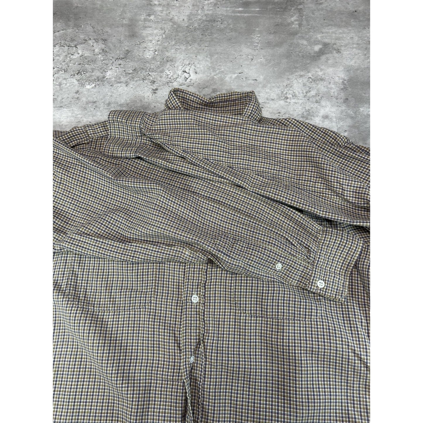 Vintage Polo Ralph Lauren Plaid Print Long Sleeve Button Up Shirt Size XL