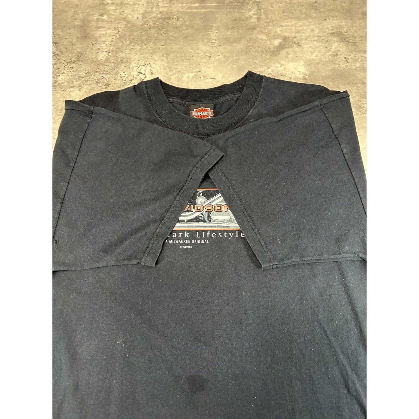 Vintage Harley Davidson Trademark Lifestyle Spellout Graphic T-Shirt Size XL