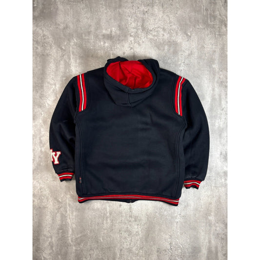 Vintage Y2K Southpole New York Embroidered Full Zip Hooded Sweatshirt Size Large