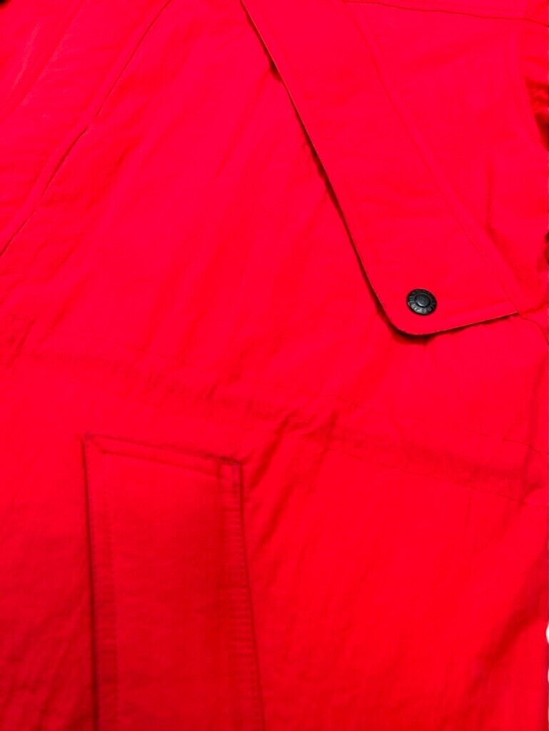 Vintage 90s Marlboro Insulated Cinched Puffer Long Hooded Jacket Size XL