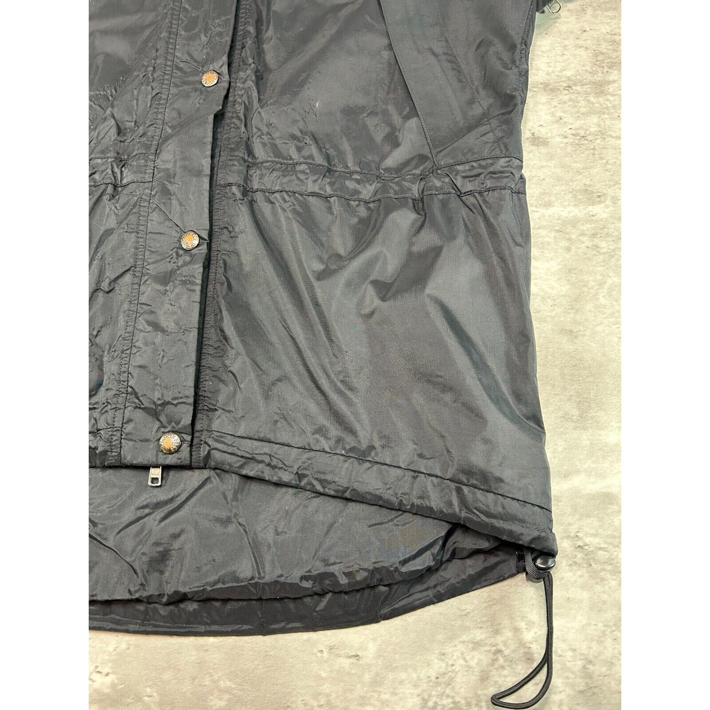 Vintage The North Face TNF Pit Zip Nylon Full Zip Ski Jacket Size Medium Black