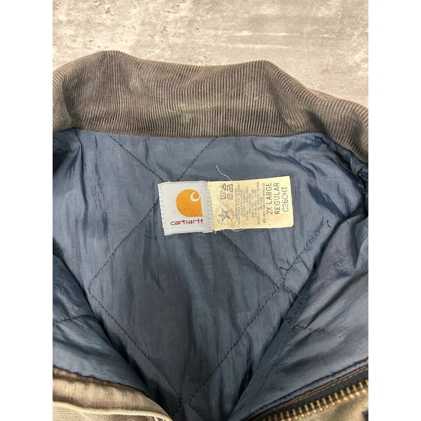 Vintage Carhartt Insulated Canvas Workwear Arctic Jacket Size XXL