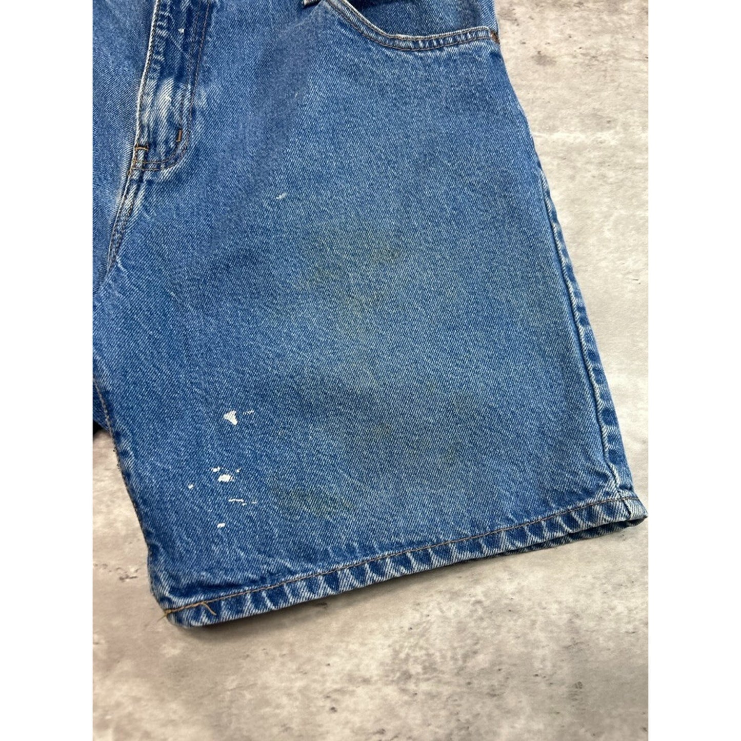 Vintage Faded Glory Original Medium Wash Denim Shorts Size 38 Blue