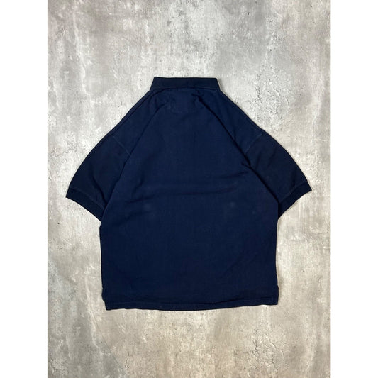 Vintage Toronto Maple Leafs NHL Embroidered Logo 1/4 Button Up Shirt Size Large