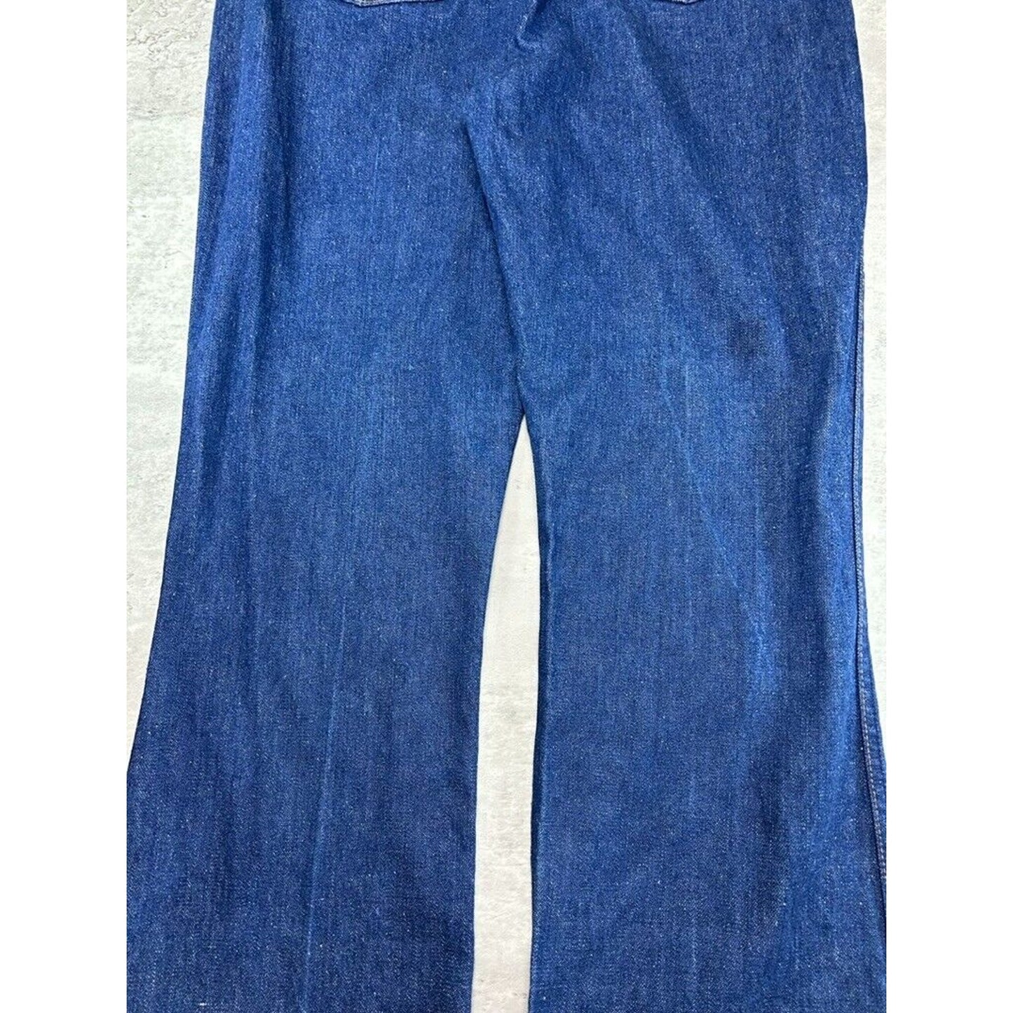 Vintage Wrangler Western Dark Wash Straight Leg Denim Pants Size 37 Blue
