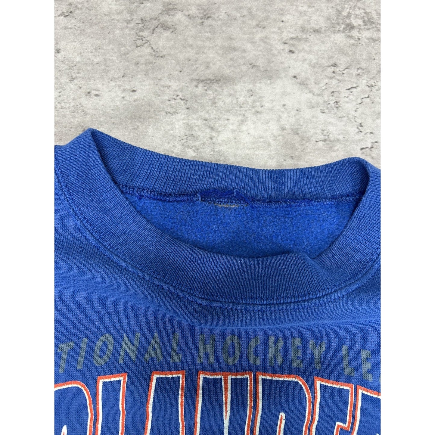 Vintage 1993 New York Islander NHL Graphic Spellout Hockey Sweatshirt Sz Medium