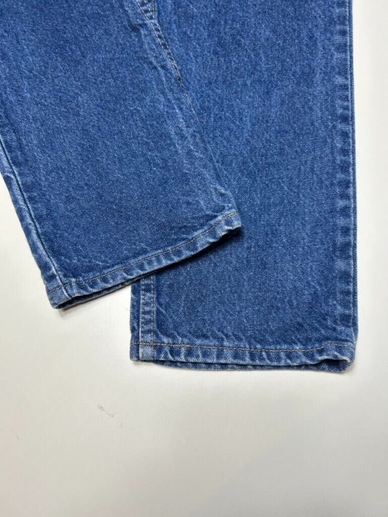 Vintage Carhartt Dark Wash Denim Workwear Pants Size 32W Blue B18 PRW