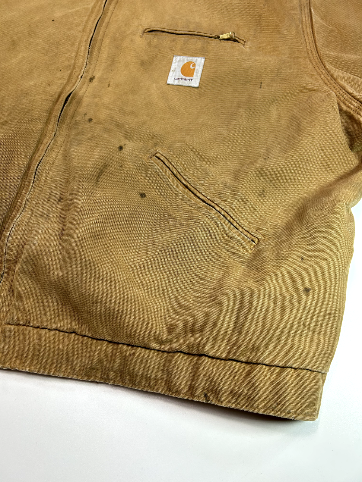 Vintage Carhartt Blanket Lined Canvas Workwear Detroit Jacket Jacket Size XL