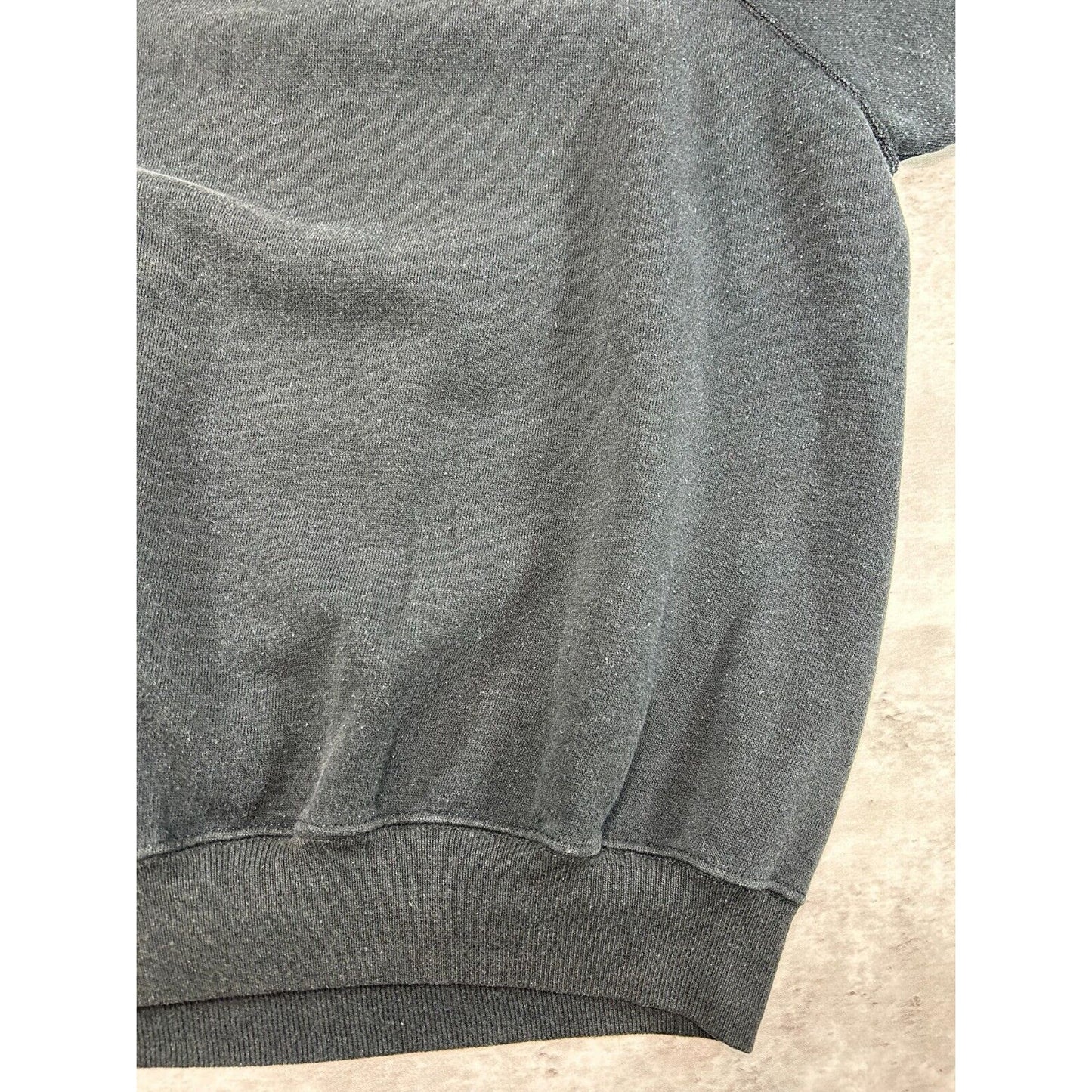 Vintage 1989 Looney Tunes Daffy Duck Big Face Graphic Sweatshirt Size XL Black