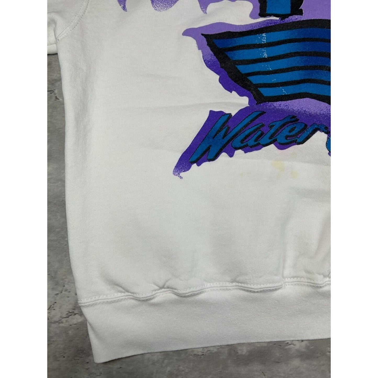 Vintage 90s Polaris Big Spellout Graphic Pullover Sweatshirt Size XL White