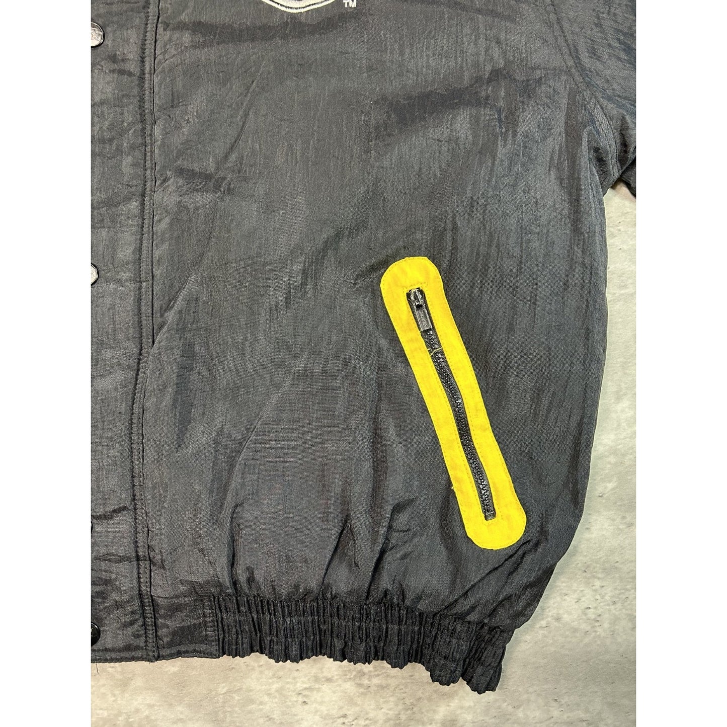 Vintage 90s Pittsburgh Steelers NFL Insulated Starter Split Back Jacket Size XL