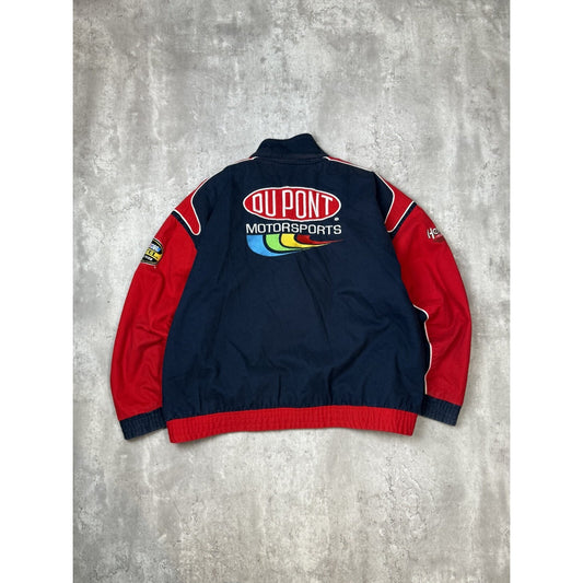 Vintage Jeff Gordon #24 Dupont Racing Nascar Embroidered Race Jacket Size XL