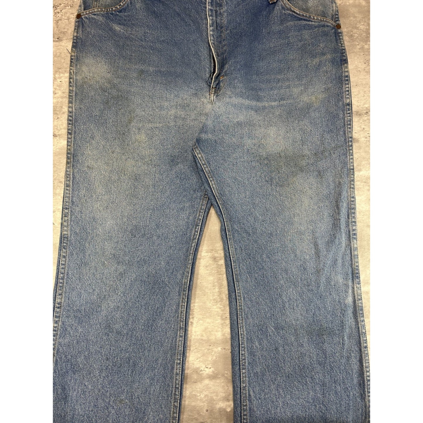Vintage 60s/70s Roebucks Light Wash Denim Pants Size 40