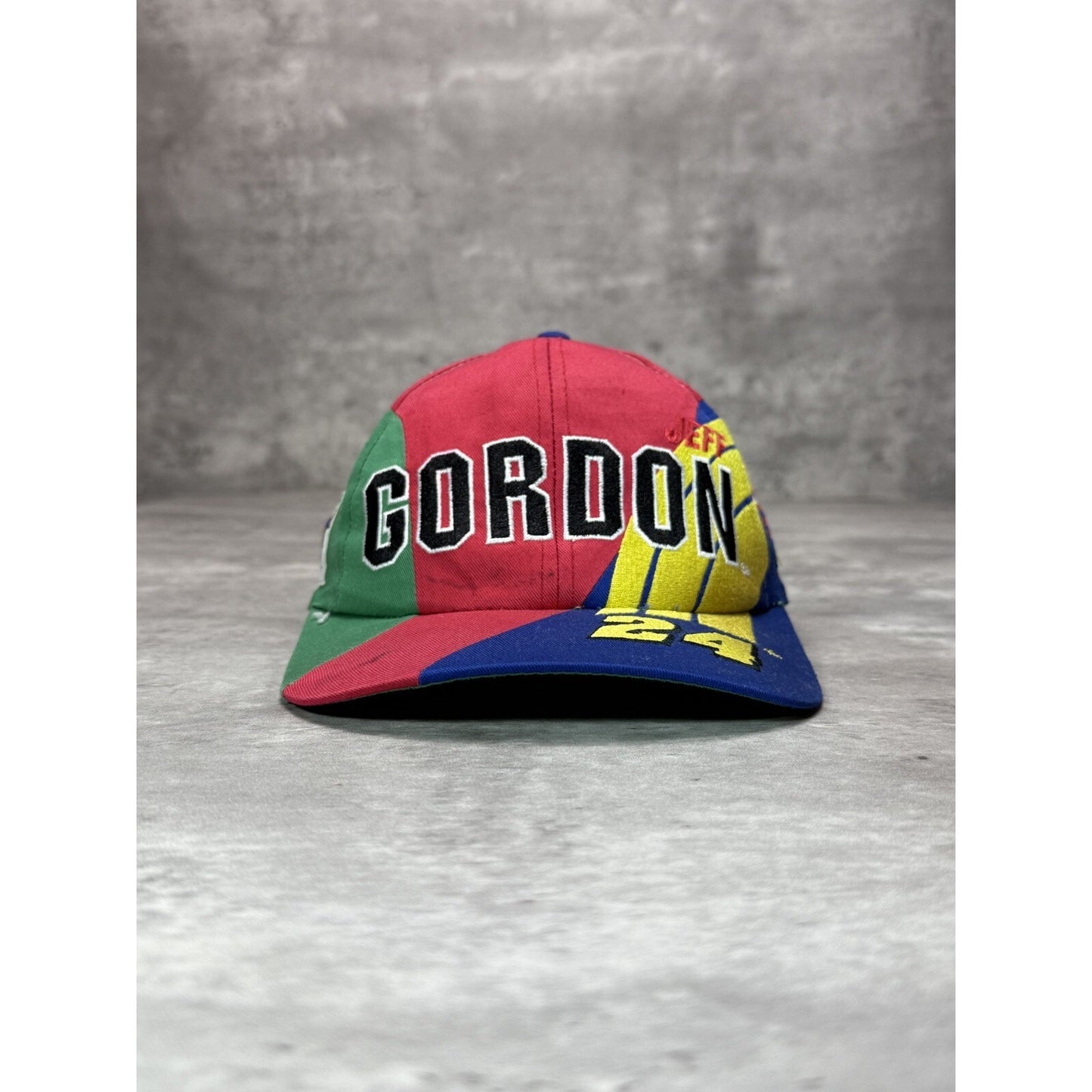 Vintage 90s Jeff Gordon #24 Nascar 50th Anniversary Snapback Hat OSFA
