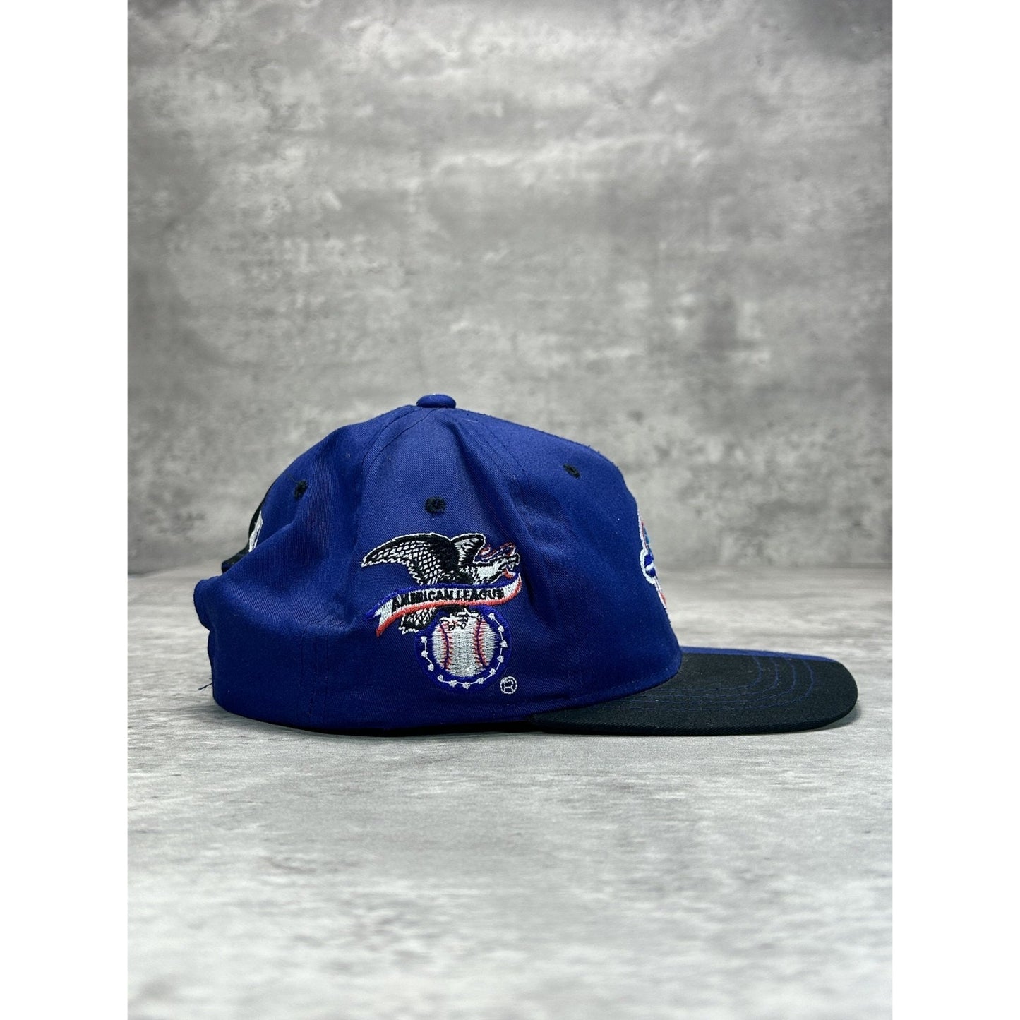 Vintage 90s Toronto Blue Jays MLB Starter Split Embroidered Snapback Hat OSFA