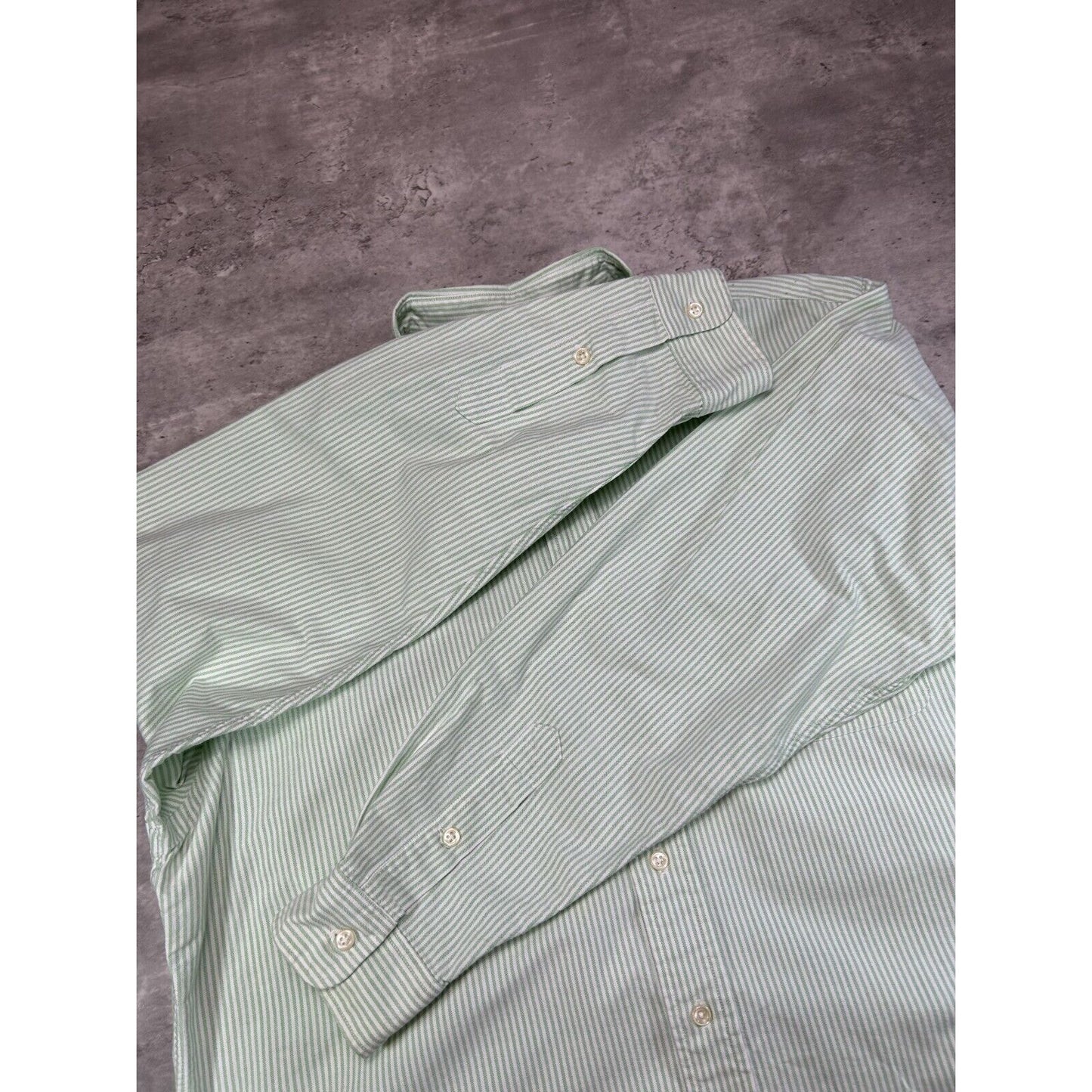 Vintage Polo Ralph Lauren Embroidered Crest Long Sleeve Button Up Shirt Size Large