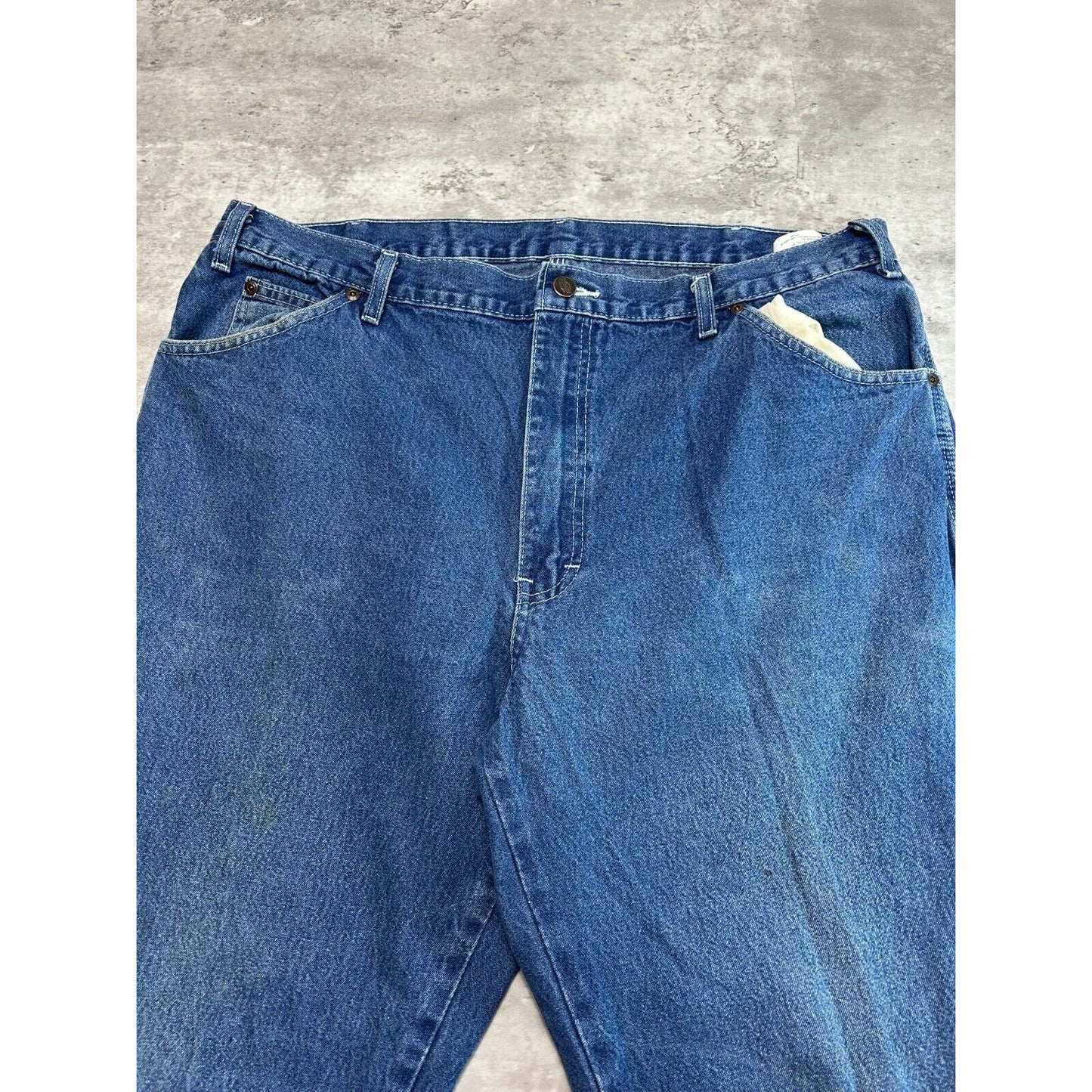 Dickies Dark Wash Denim Workwear Carpenter Pants Size 38