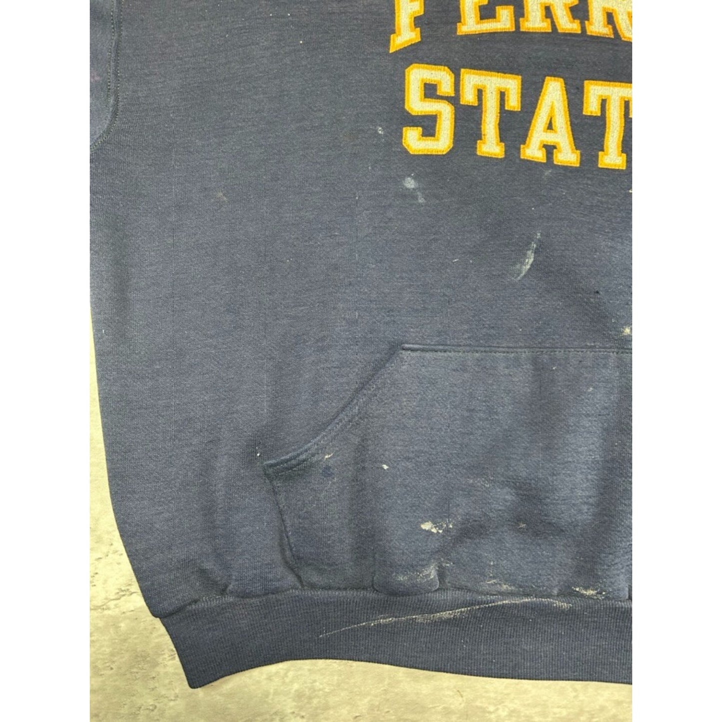 Vintage 70s Russell Athletic Ferris State University Hooded Sweatshirt Sz Large