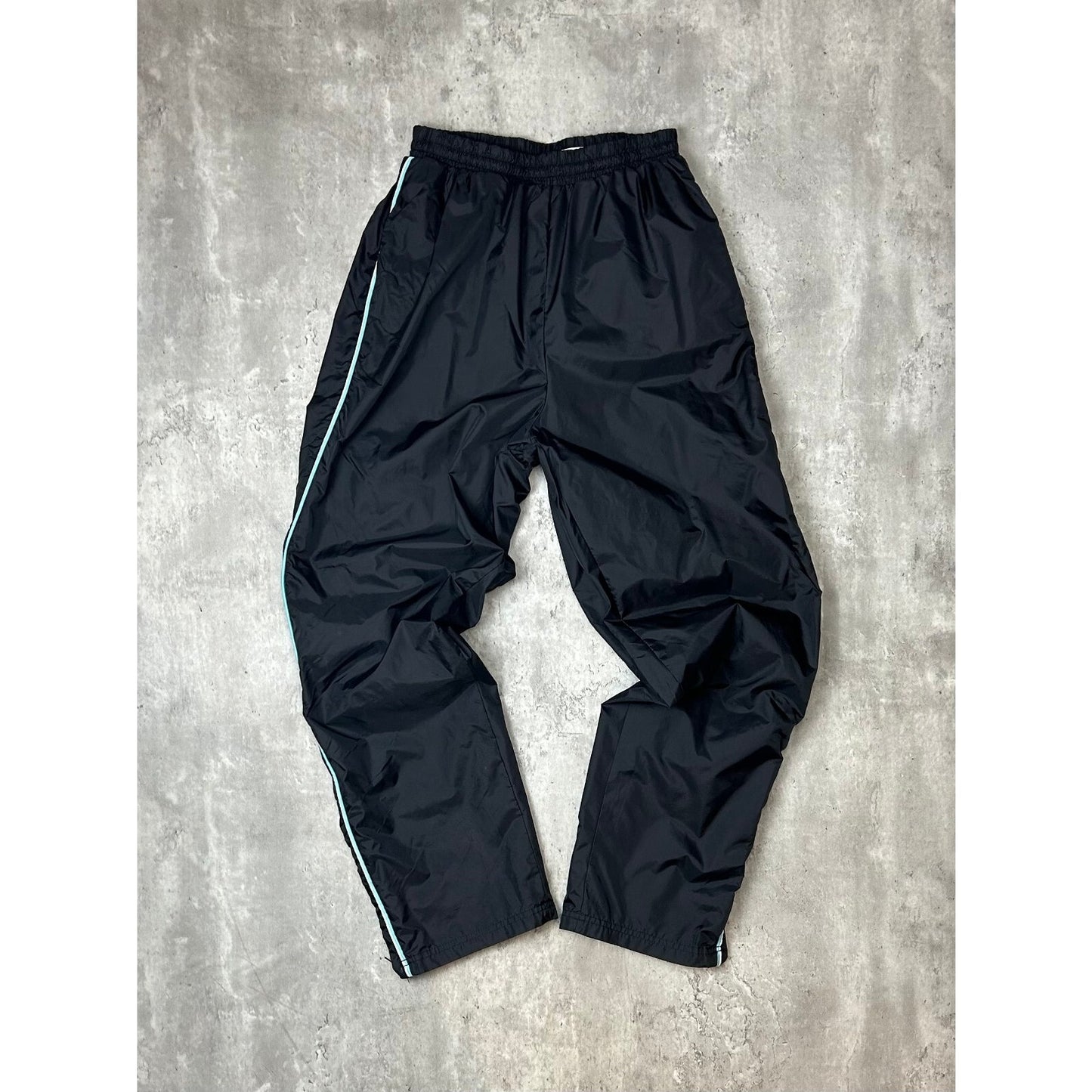 Vintage 90s CS Signature Nylon Track Pants Size Medium Black