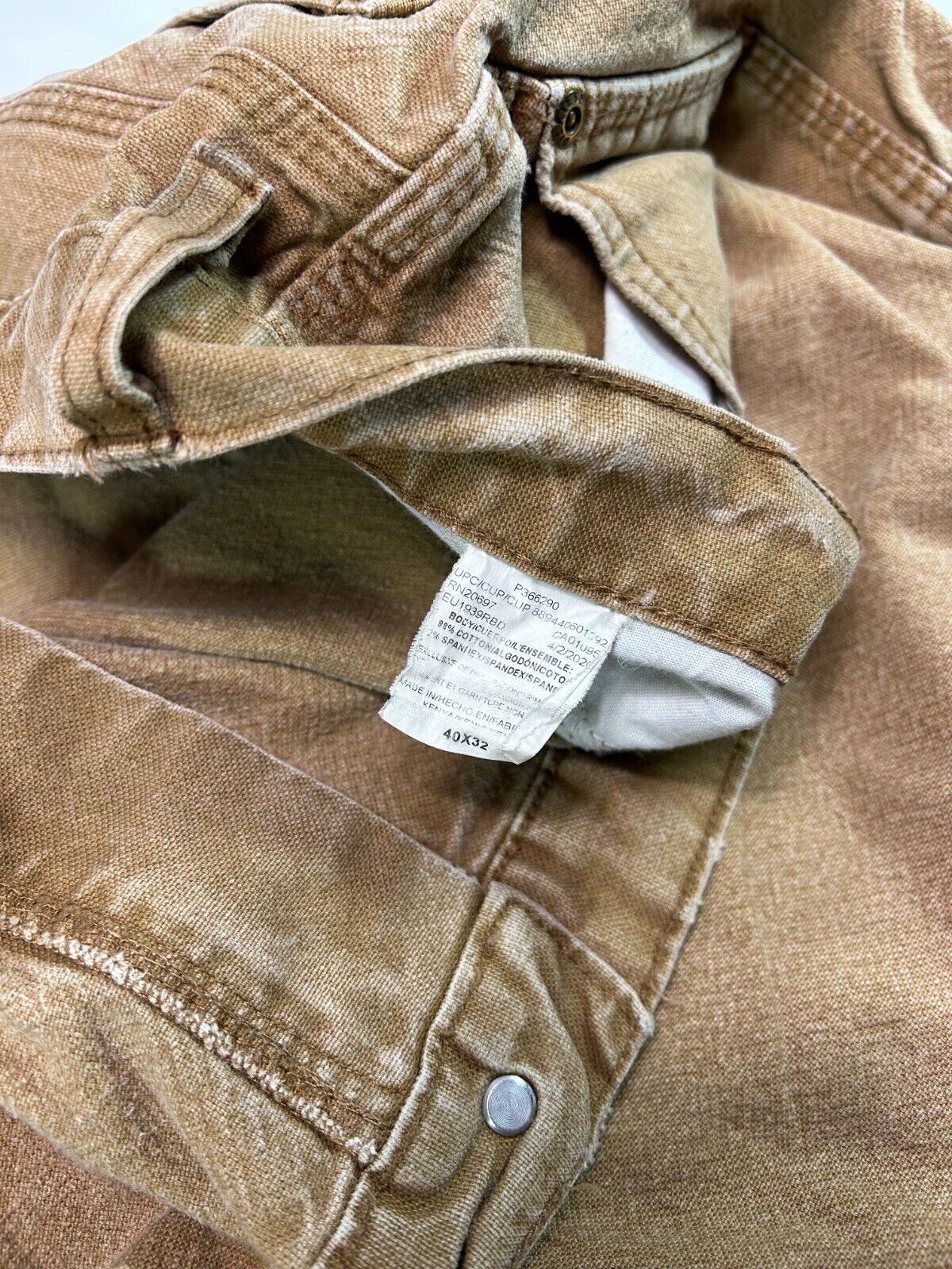 Vintage Dickies Canvas Workwear Carpenter Pants Size 40W Beige