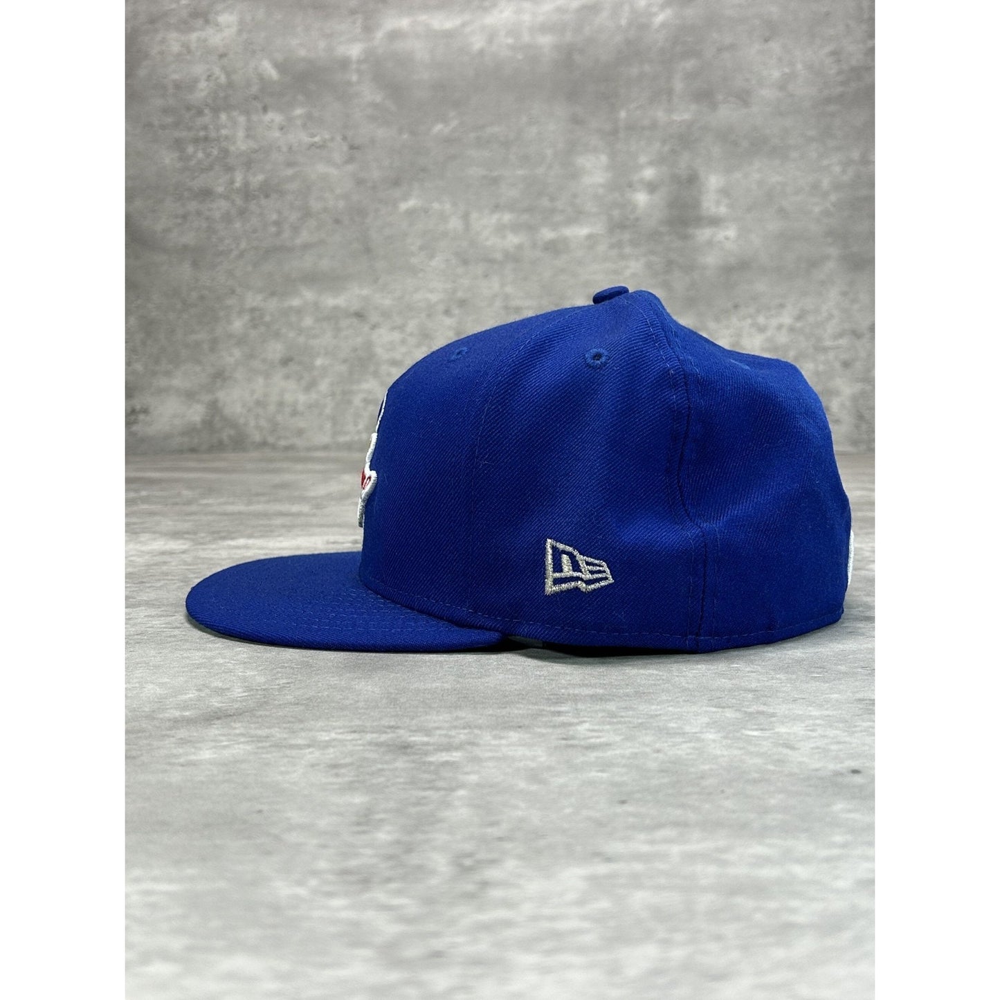 Columbus Jets MiLB Embroidered Logo Baseball Fitted Hat 7 1/2 Blue
