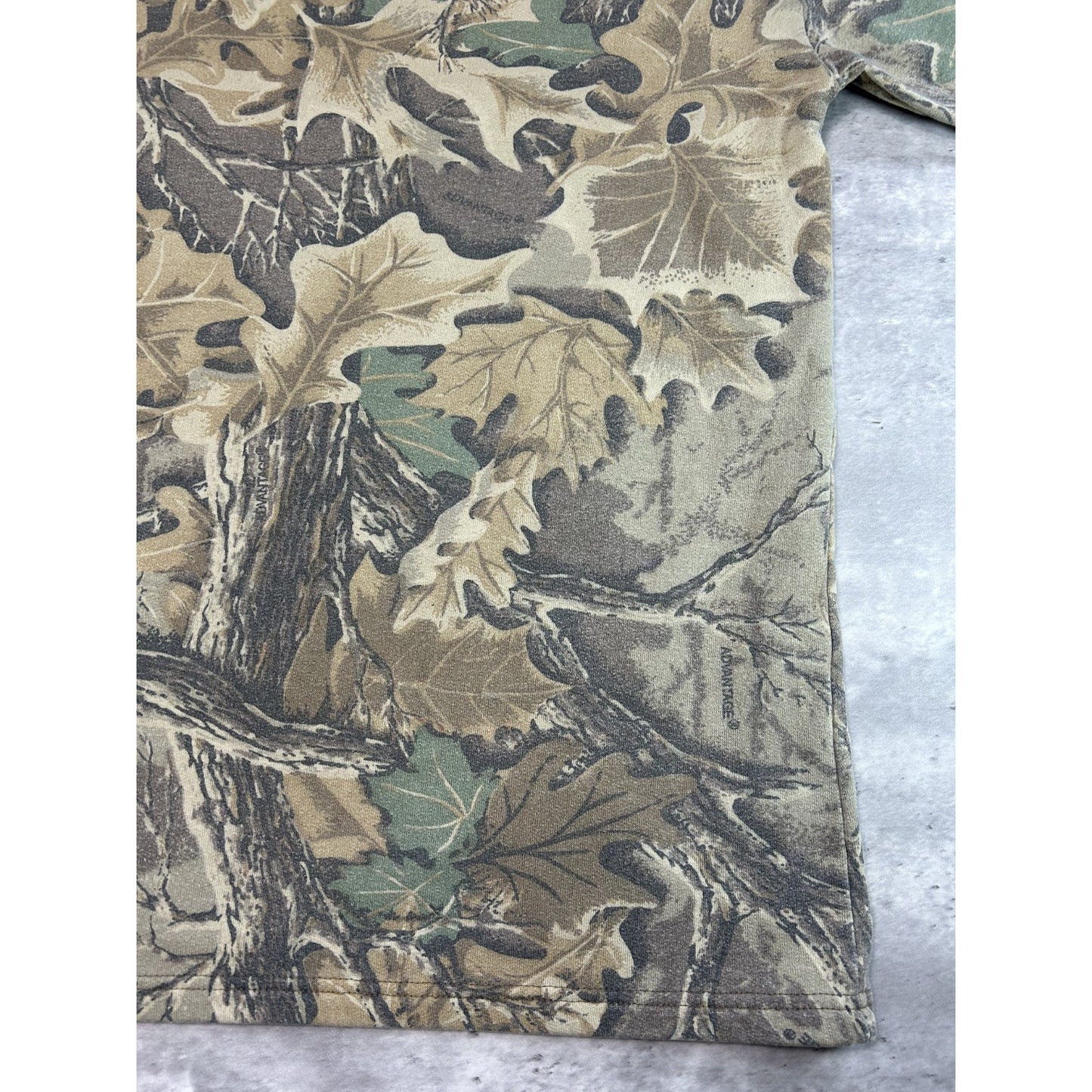 Vintage 90s Redhead Tree Camo Hunting Turtleneck Sweatshirt Size XL