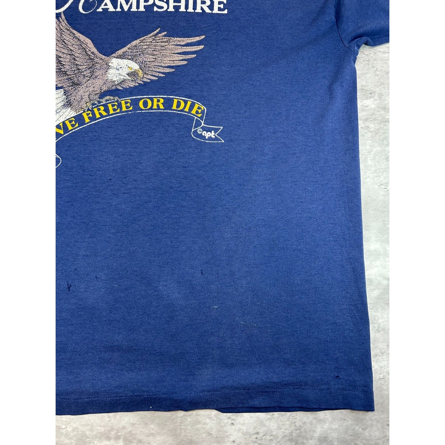 Vintage 1980s New Hampshire Bald Eagle Destination Graphic T-Shirt Size XXL