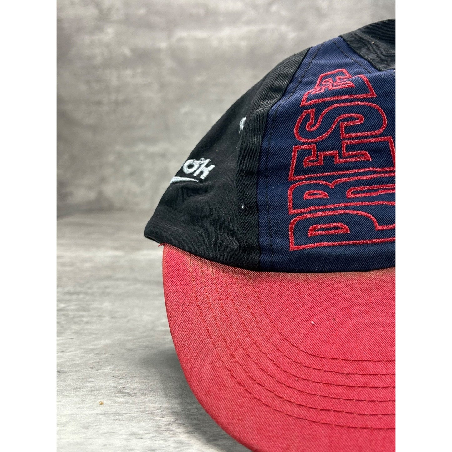 Vintage 90s Reebok Pre Season Embroidered Spellout Logo Strapback Hat OSFA