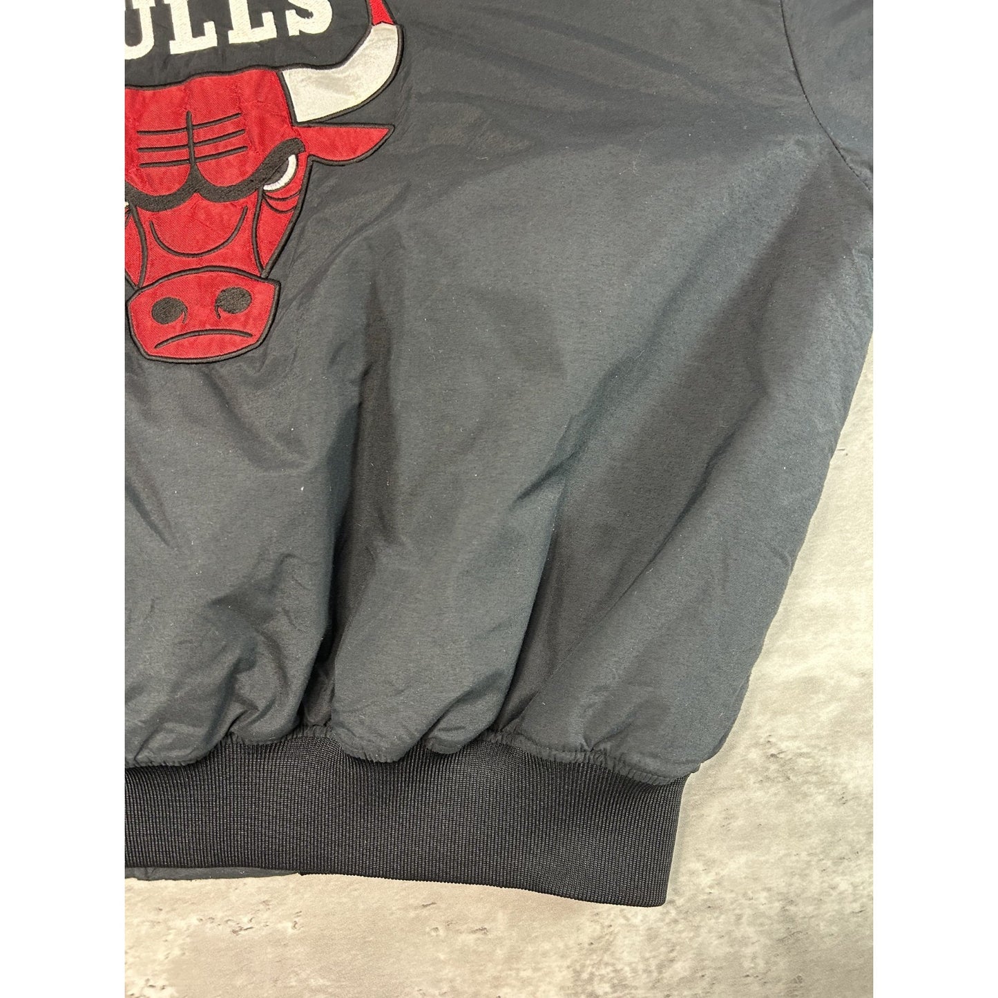 Vintage 80s Chicago Bulls NBA Embroidered Logo Bomber Jacket Size XL