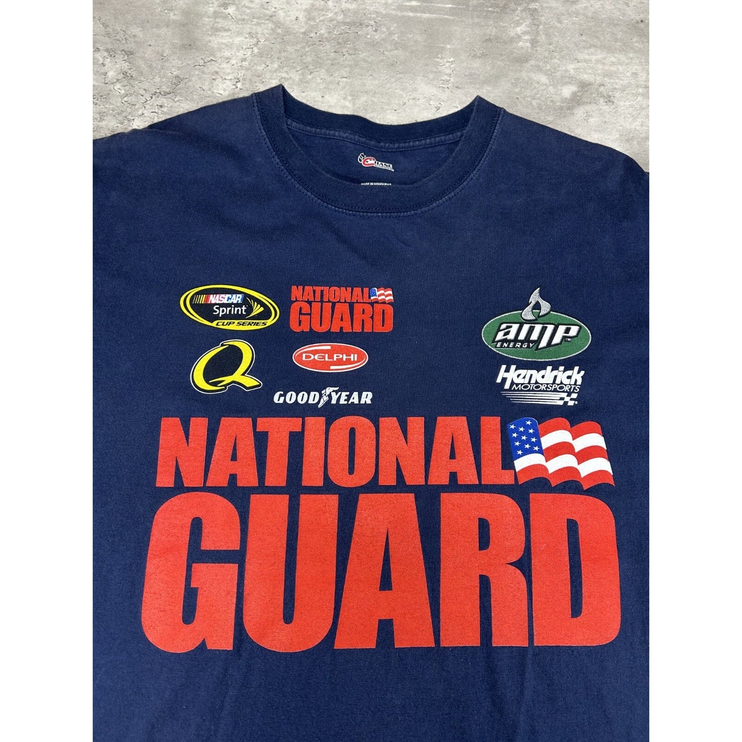 Dale Earnhardt Jr #88 Nascar National Guard Jersey Graphic T-Shirt Size Large