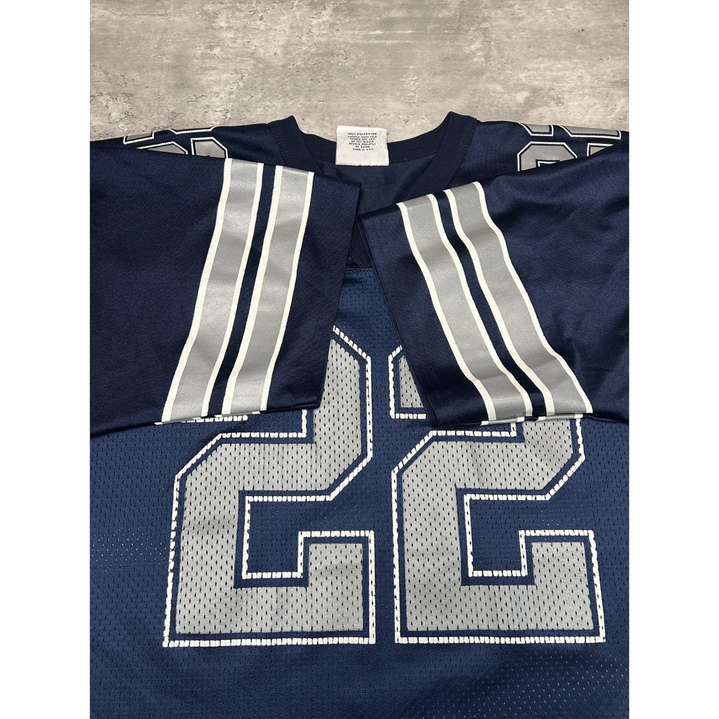 Vintage 90s Emmitt Smith #22 Dallas Cowboys NFL Logo Athletic Jersey Size XL