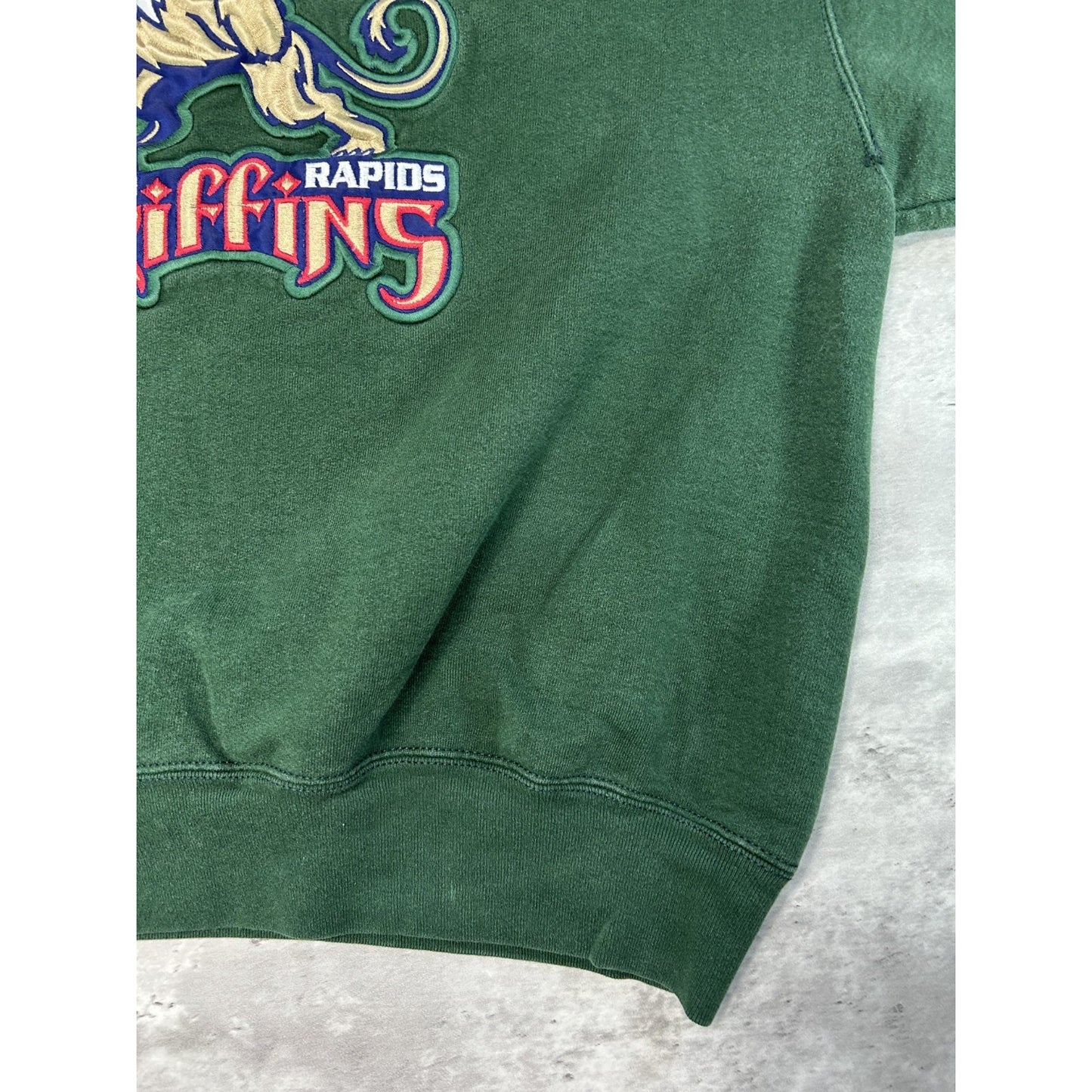 Vintage Grand Rapid Griffins AHL Embroidered Logo Hockey Sweatshirt Size Large