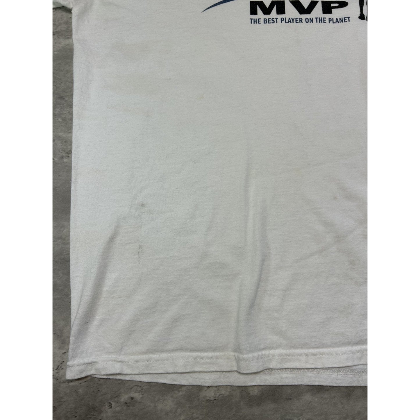 Vintage 90s Kevin Garnett #21 Minnesota Timberwolves NBA MVP T-Shirt Size XL